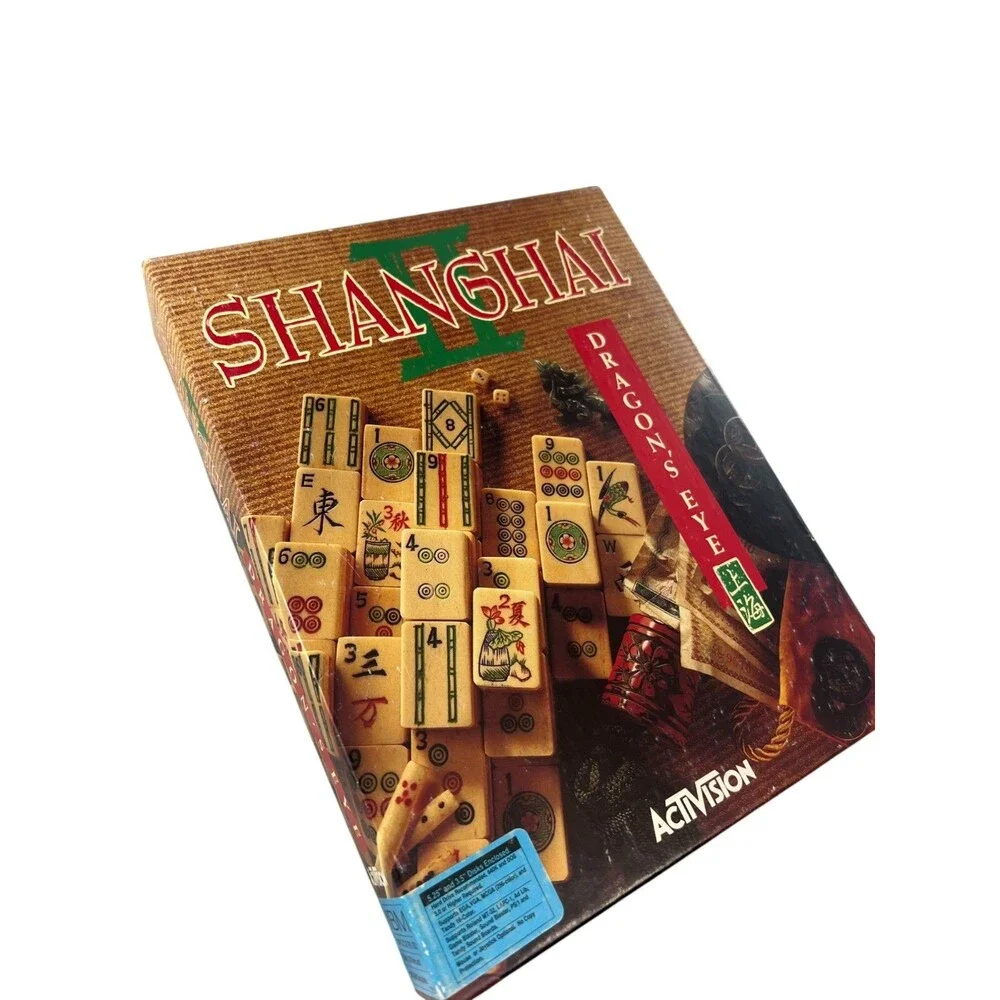 IBM PC Big Box - Shanghai II - Dragon's Eye (Activision) 1990 RARE Tandy